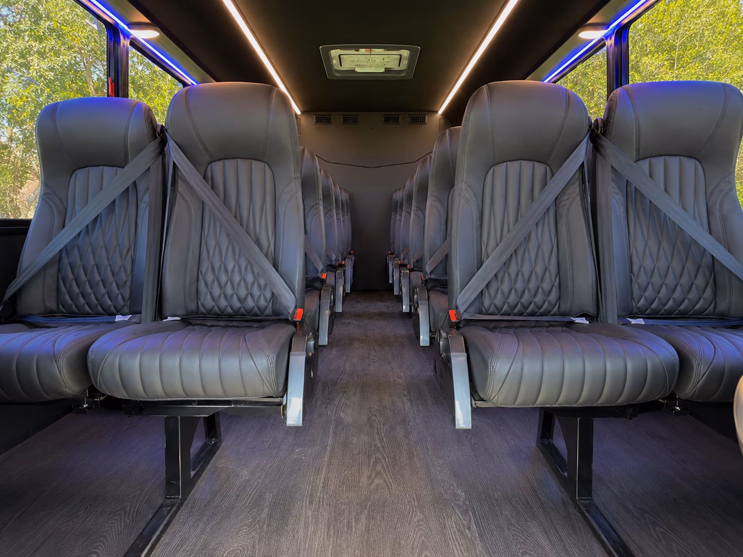 utica 15 passenger minibus interior
