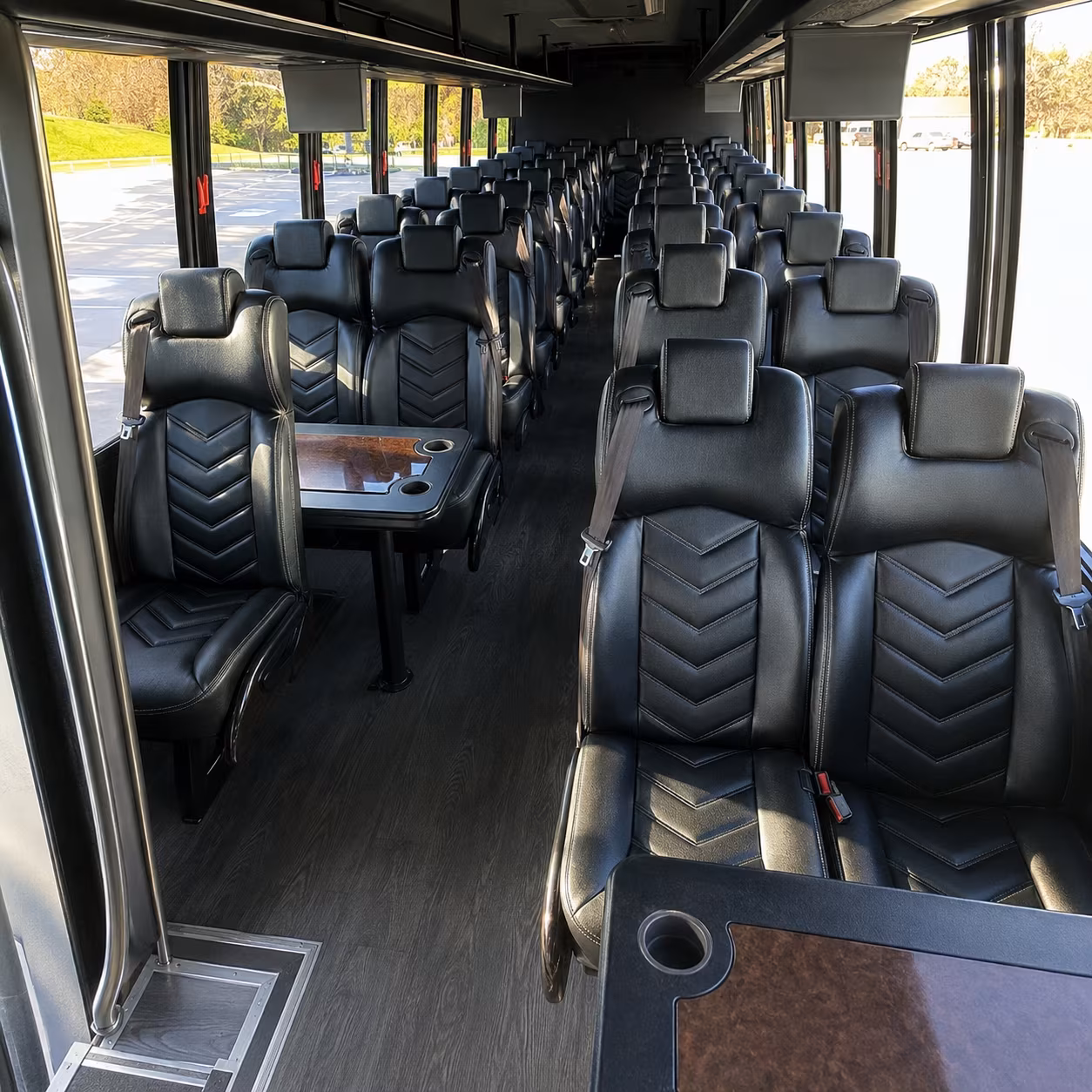 utica 25 passenger minibus interior