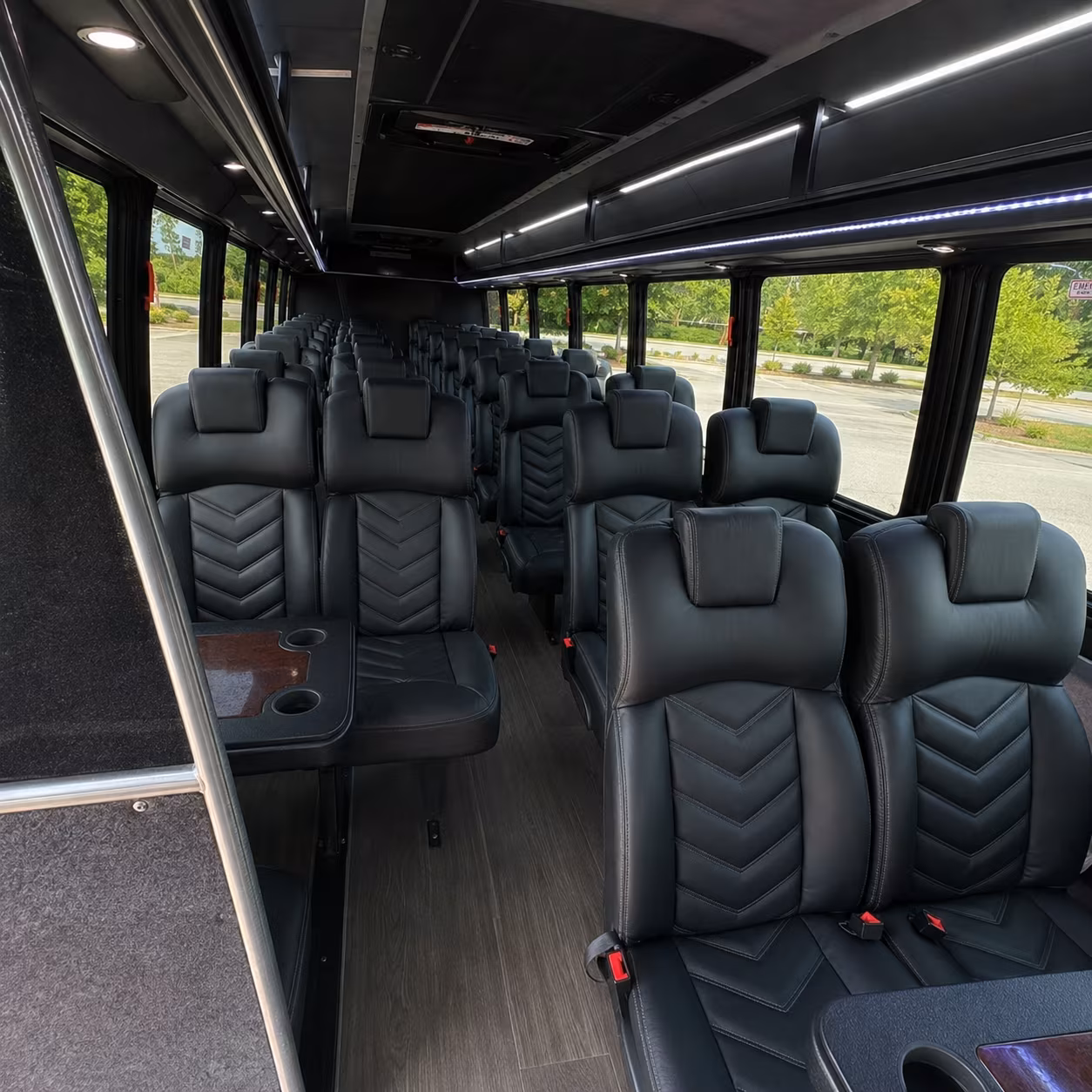 utica 30 passenger minibus interior