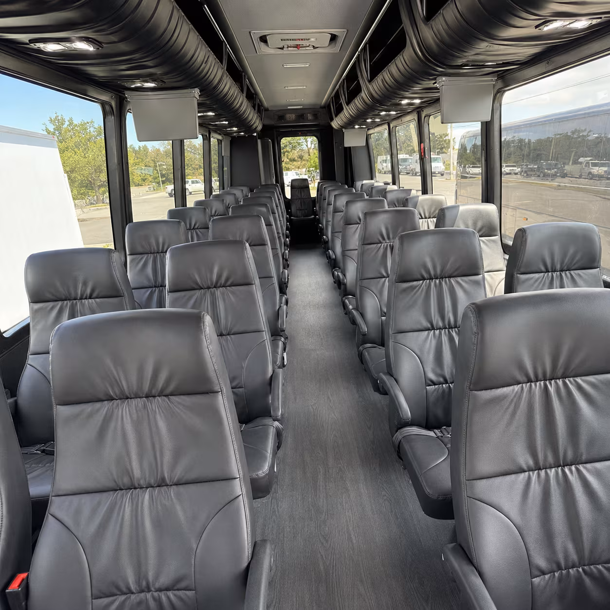 utica 35 passenger minibus inside