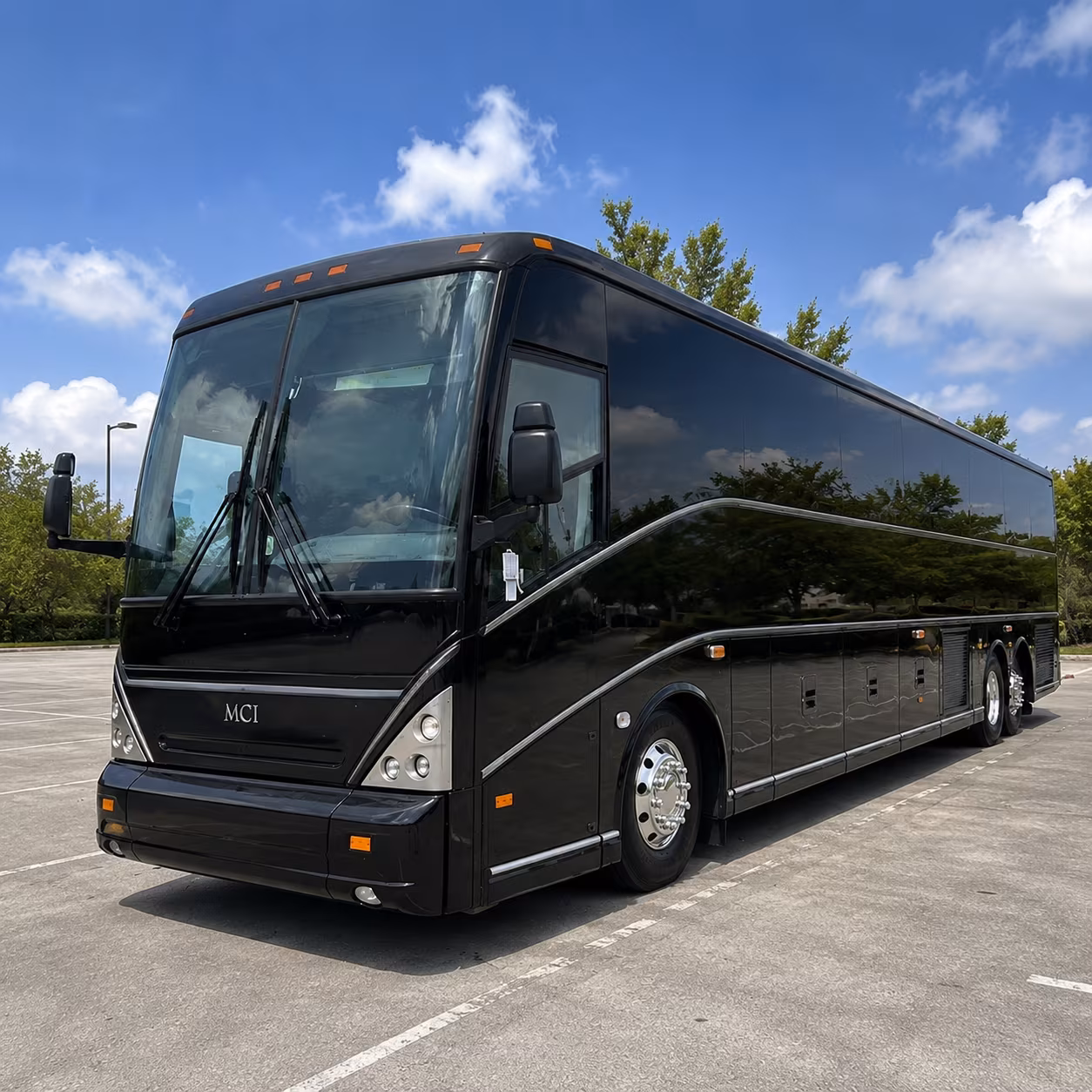 utica 56 passenger charter bus