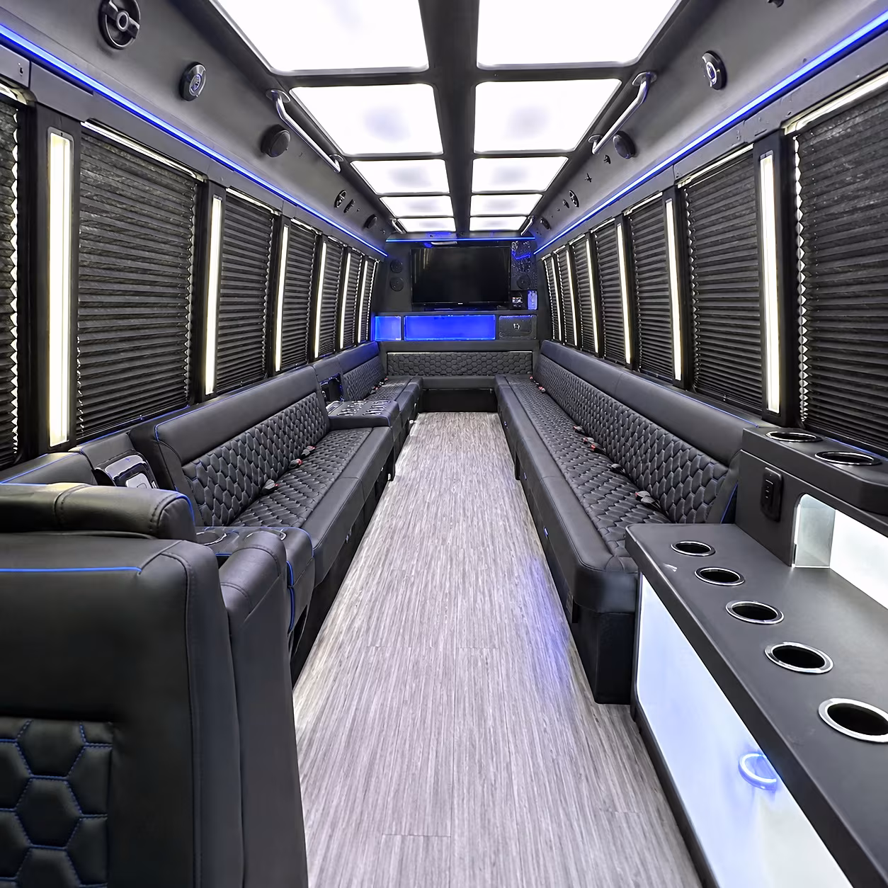 utica party bus rentals inside