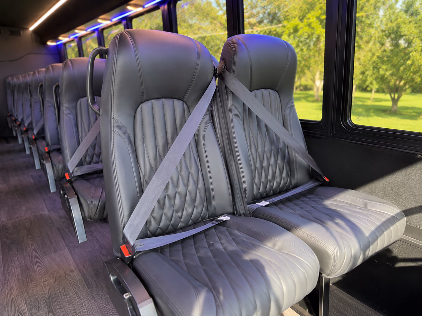 utica religious group transportation onboard seating